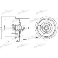 PDR1200 PATRON Гальмівний барабан