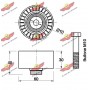 03.81889 AUTOKIT Паразитный / Ведущий ролик, Зубчастий ремінь