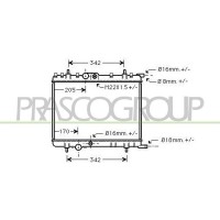 CI422R017 PRASCO Радіатор охолодження двигуна