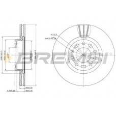 CD7312V BREMSI Гальмівний диск