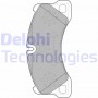 LP2117 DELPHI Комплект гальмівних колодок дисковий гальм