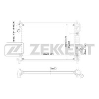 MK-1206 ZEKKERT Радіатор охолодження двигуна