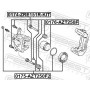 0176-AZT250F FEBEST Поршень корпус скоби гальма