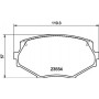 8DB 355 016-861 HELLA Комплект гальмівних колодок, дискове гальмо