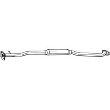 283-381 BOSAL Середній глушник вихлопних газів