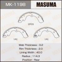 MK-1198 MASUMA Комплект гальмівних колодок