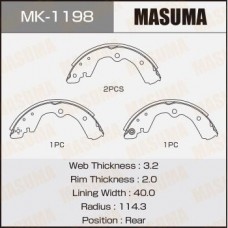 MK-1198 MASUMA Комплект гальмівних колодок