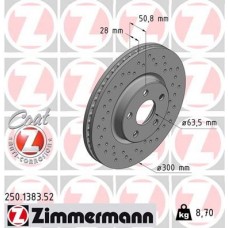 250.1383.52 ZIMMERMANN Гальмівний диск