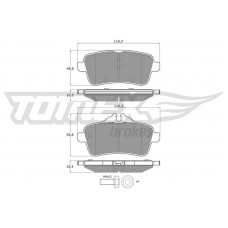 TX 18-79 TOMEX Brakes Комплект гальмівних колодок дисковий гальм