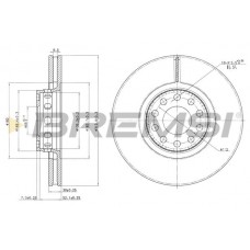 CD6954V BREMSI Гальмівний диск