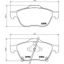 8DB 355 011-041 HELLA КомплеК т гальмівних колодок, дискове гальмо