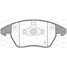 BPA1030.10 OPEN PARTS Комплект гальмівних колодок дисковий гальм