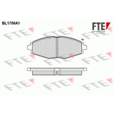 BL1706A1 FTE Комплект гальмівних колодок дисковий гальм