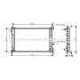 FD2265 AVA QUALITY COOLING Радіатор охолодження двигуна