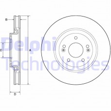 BG4683C DELPHI Гальмівний диск