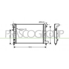 CI022R004 PRASCO Радіатор охолодження двигуна