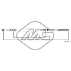80660 Metalcaucho Тросик, cтояночный тормоз