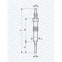 062900089304 MAGNETI MARELLI Свічка розжарювання