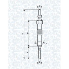 062900089304 MAGNETI MARELLI Свічка розжарювання