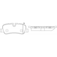 FP7406 FIT Комплект гальмівних колодок дисковий гальм