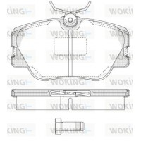P0893.00 WOKING Комплект гальмівних колодок дисковий гальм