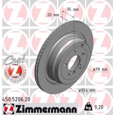 450.5206.20 ZIMMERMANN Гальмівний диск