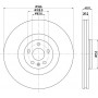 8DD 355 132-411 HELLA PAGID Гальмівний диск