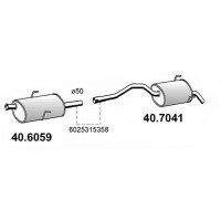 40.7041 ASSO Глушник вихлопних газів кінцевий
