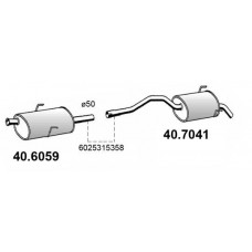 40.7041 ASSO Глушник вихлопних газів кінцевий