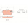 GDB1630 TRW Комплект гальмівних колодок дисковий гальм