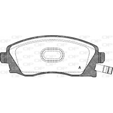 BPA0774.12 OPEN PARTS Комплект гальмівних колодок дисковий гальм