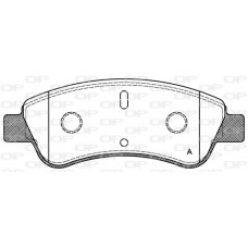 BPA0840.10 OPEN PARTS Комплект гальмівних колодок дисковий гальм