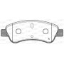 BPA0840.10 OPEN PARTS Комплект гальмівних колодок дисковий гальм