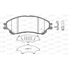 BPA1589.02 OPEN PARTS Комплект гальмівних колодок дисковий гальм