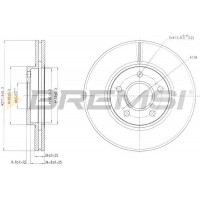 CD7172V BREMSI Гальмівний диск