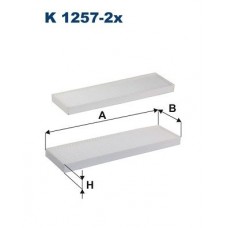 K 1257-2x FILTRON Фільтр повітря у внутрішньому просторі