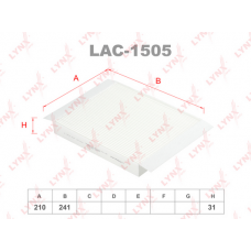 LAC-1505 LYNXauto Фільтр повітря у внутрішньому просторі