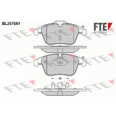 BL2570A1 FTE Комплект гальмівних колодок дисковий гальм