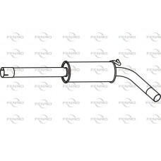 P57027 FENNO Середній глушник вихлопних газів