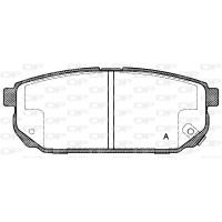 BPA1042.02 OPEN PARTS Комплект гальмівних колодок дисковий гальм