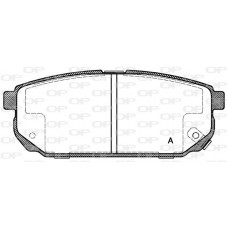 BPA1042.02 OPEN PARTS Комплект гальмівних колодок дисковий гальм