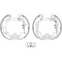 8DB 355 004-781 HELLA PAGID Комплект гальмівних колодок