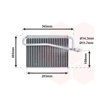 4000V039 VAN WEZEL Випарник кондиціонера