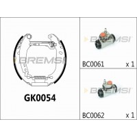 GK0054 BREMSI Комплект гальмівних колодок