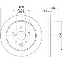 8DD 355 115-711 HELLA PAGID Гальмівний диск