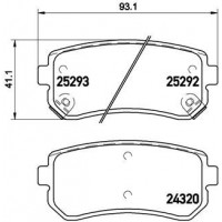 P 30 051 BREMBO Комплект гальмівних колодок дисковий гальм