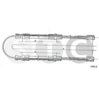 T481291 STC Тросик, cтояночный тормоз