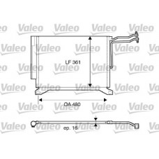 817837 VALEO Конденсатор кондиціонера