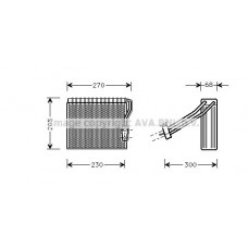 MSV051 AVA QUALITY COOLING Випарник кондиціонера