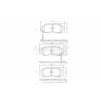 H025-42 ASHUKI by Palidium Комплект гальмівних колодок дисковий гальм